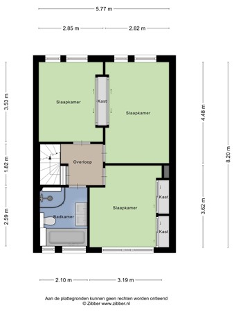 Floorplan - Albinonistraat 67, 5283 KL Boxtel